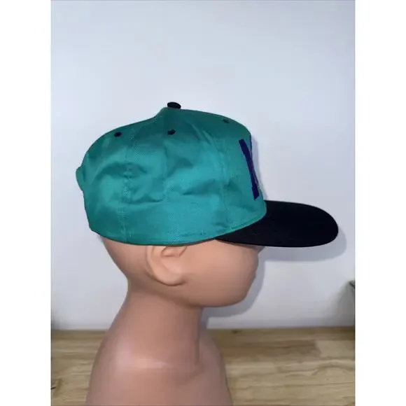 Vtg 90s Disney Mickey Unlimited Hat Embroidered Colorblock Snapback Trucker Cap - Picture 5 of 9